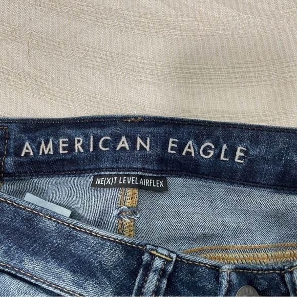 American Eagle Slim Straight Dark Wash Jeans Size 28 X 30 - Picture 10 of 14
